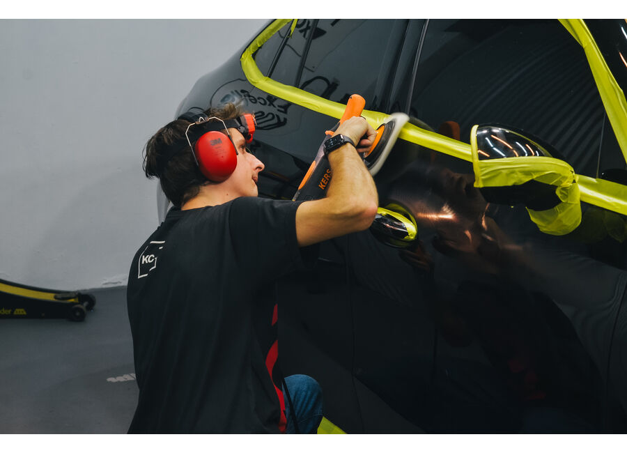 Lavagem detalhada com espuma
